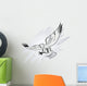 Spread Winged Eagle with Wall Mural