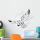 Spread Winged Eagle with Wall Mural