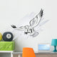 Spread Winged Eagle with Wall Mural