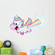 Rainbow Farting Unicorn Wall Decal