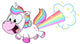 Rainbow Farting Unicorn Wall Decal