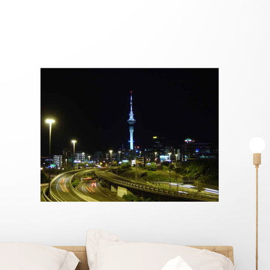 Auckland Bei Nacht Wall Decal