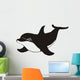 dolphin smiling on the white Wall Decal