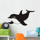 dolphin smiling on the white Wall Decal