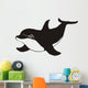 dolphin smiling on the white Wall Decal