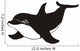 dolphin smiling on the white Wall Decal