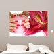 Hands With Pink Manicure Candle and Lily Wall Mural