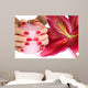 Hands With Pink Manicure Candle and Lily Wall Mural