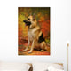 German Shepherd Sitting Wall Mural