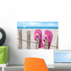 Flip Flops Beach Fence Wall Decal