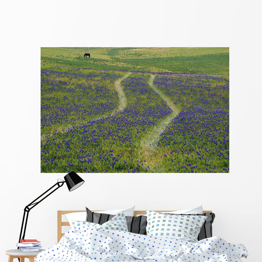 Grape Hyacinths Cover Original Wall Mural