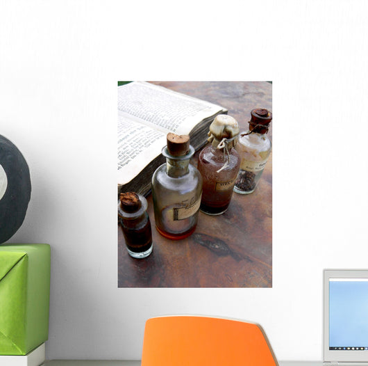 Old Medicine Bottles Wall Mural