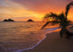 Pacific Sunrise at Lanikai Beach in Hawaii Wall Mural