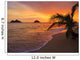 Pacific Sunrise at Lanikai Beach in Hawaii Wall Mural