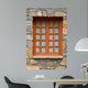 Wooden Rustic Vertical Window Wall Mural