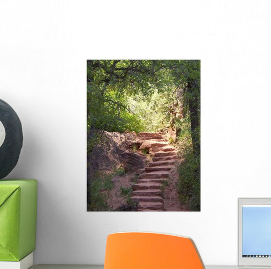 Stone Stairs as Hiking Wall Decal