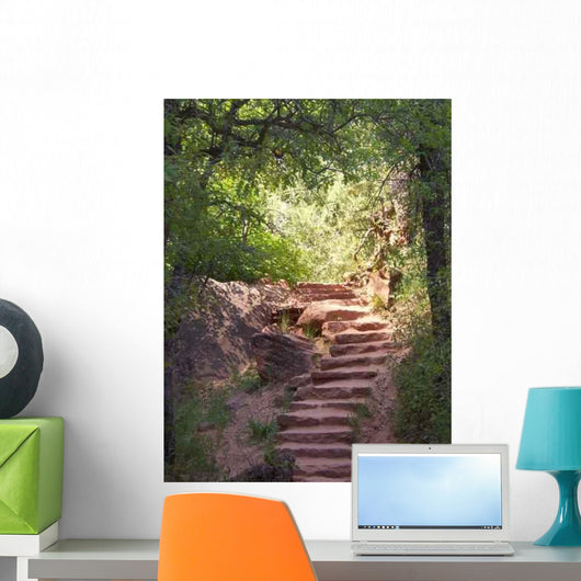 Stone Stairs as Hiking Wall Decal