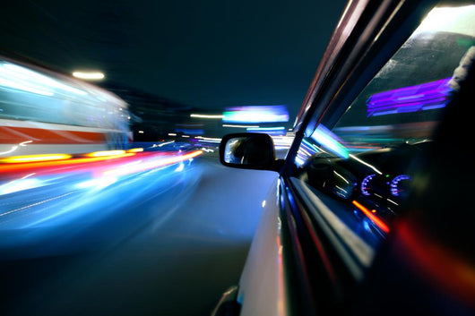 night car drive Wall Mural
