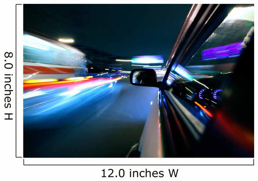 night car drive Wall Mural
