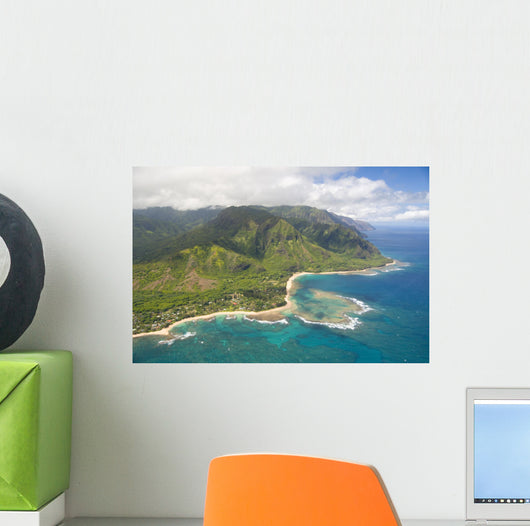 Kauai aerial view Wall Mural