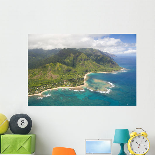 Kauai aerial view Wall Mural