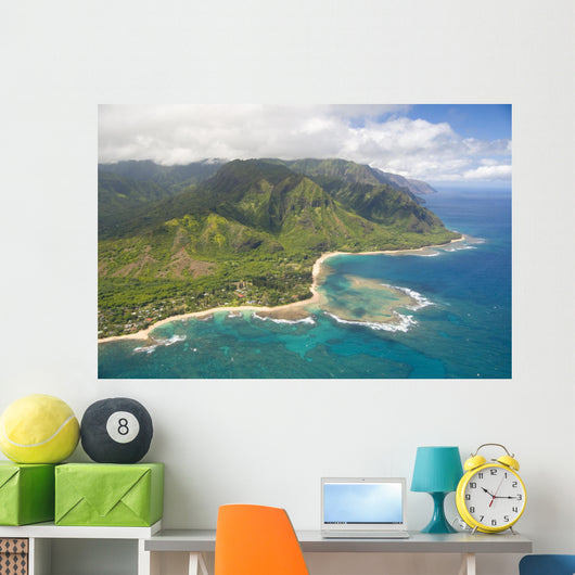 Kauai aerial view Wall Mural