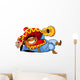 Happy Mexican Man With a Guitar Wall Decal