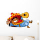 Happy Mexican Man With a Guitar Wall Decal