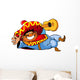 Happy Mexican Man With a Guitar Wall Decal