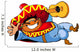 Happy Mexican Man With a Guitar Wall Decal