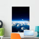 Airplane with Wing Wall Decal Design 2
