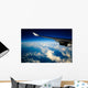 Airplane with Wing Wall Decal Design 1