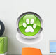 Animal footprint glossy icon Wall Decal