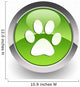 Animal footprint glossy icon Wall Decal
