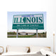 Illinois Welcome Sign Wall Mural