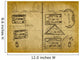 Grunge Passport Stamps Wall Mural