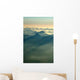 Sunlight through Mountain Peaks Wall Decal
