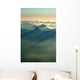 Sunlight through Mountain Peaks Wall Decal