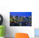 Dubai Skyline Night Scene Wall Decal