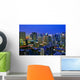 Dubai Skyline Night Scene Wall Decal