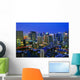 Dubai Skyline Night Scene Wall Decal