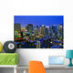 Dubai Skyline Night Scene Wall Decal