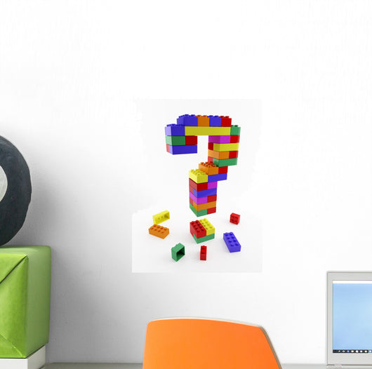Question Structure Lego Wall Decal