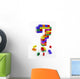 Question Structure Lego Wall Decal