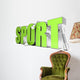 Sport Letter and Equipment Wall Decal