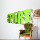Sport Letter and Equipment Wall Decal