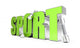 Sport Letter and Equipment Wall Decal