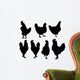 Hens and Roosters Set Wall Decal