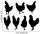 Hens and Roosters Set Wall Decal