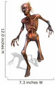 Lurching Zombie Wall Decal